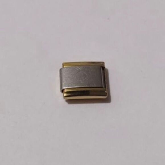 Gold &‎ Silver Italian Link Stainless Steel Charm for Nomination Style Br… - Picture 1 of 1